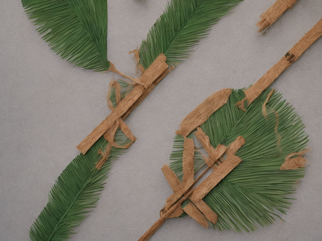 How To Make A Cross From A Palm Leaf
