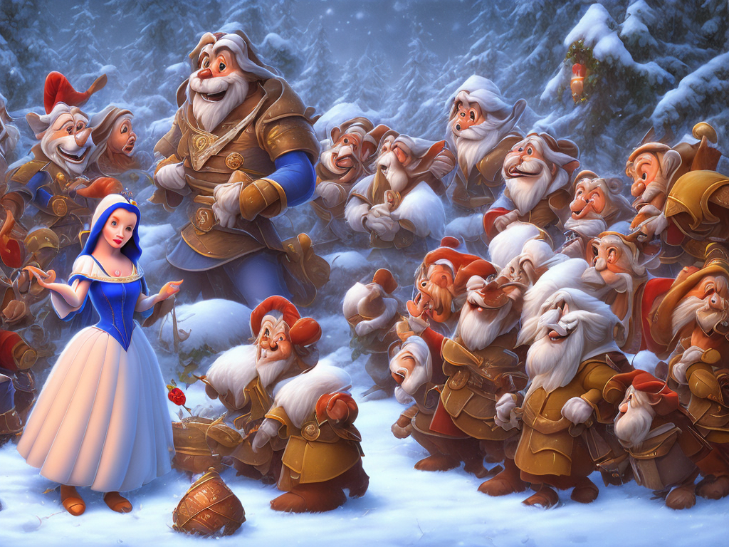 Which Disney Princess Talks To The Seven Dwarfs?
